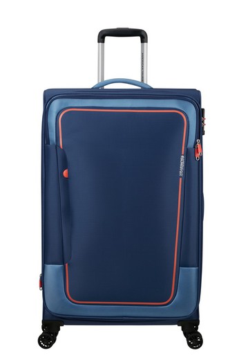 Large Expandable Suitcase 4 wheels American Tourister Pulsonic 81 cm.